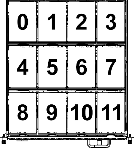 Quiver 1U Hybrid Gen2 HDD Bay Mapping