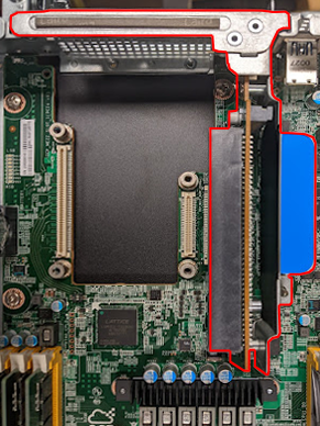 Quiver 1U Hybrid Gen2 PCIe Riser Card