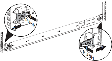 Snap the Quiver 1U Hybrid Gen2 Node Rail into the Rack