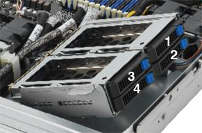 Quiver 1U All-NVMe Gen1 NVMe Internal Storage Bay Mapping