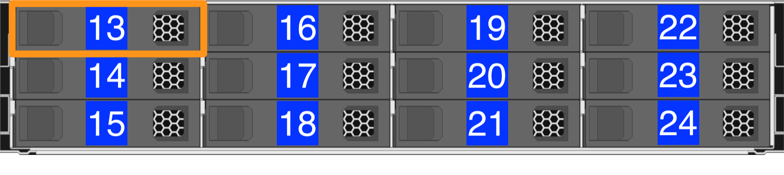 The boot drive in the second LFF drive row in HPE Apollo 4200 Gen10 36T and 90T nodes