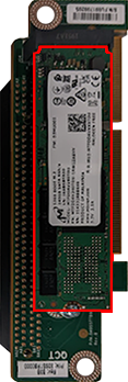 Quiver 1U Hybrid Gen2 PCIe Riser Card M.2 Boot Drive