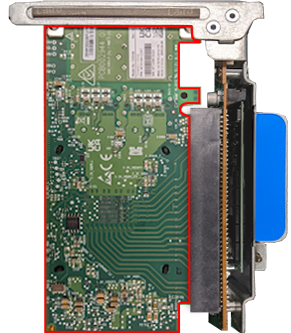 Quiver 1U Hybrid Gen2 PCIe Riser Card NIC Installed